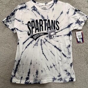Spartans Gates White Girls Small Tie Dye Short Sleeve‎ T-Shirt Pel Athletic